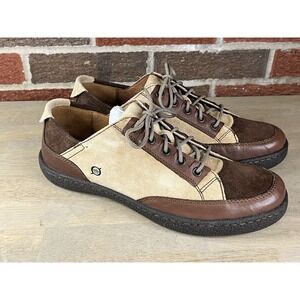 Born Hand Crafted Oxfords Two Tone Brown Leather Lace Up Shoes Men's 10 M6561